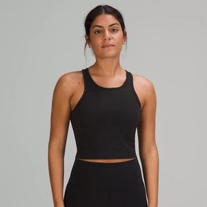 Ebb to Street Cropped Racerback Tank Top